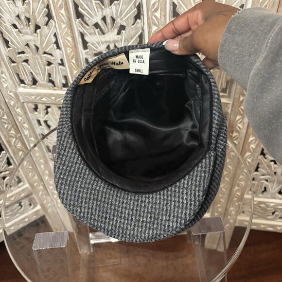 Vintage Golden Gate Hats L.A. Newsboy Cap Hat Walking Gatsby Tweed USA Made-S - Picture 7 of 9